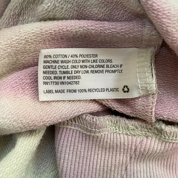 Women’s wild fable pastel colored tie dye hoodie sweatshirt size small - Picture 4 of 4
